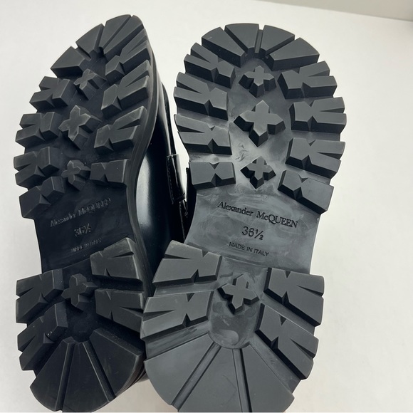 Alexander McQueen Wander Polished Leather Loafer Chunky Black US 6.5B 6.5 NWOT - Picture 14 of 16